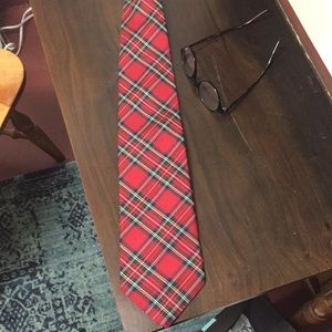 Brooks brothers tartan tie made in USA.